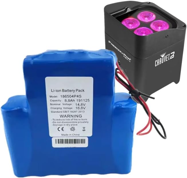 Chauvet Freedom Par Hex-4 Battery 14.8V 8800mAh (BOM#13) battery for stage lighting, HB-L8800-4S4P-1