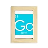 Quantité : 1 cadre Chestry Elements Tableau périodique mauvais métal Gallium Ga Cadre photo 12,7 x 17,8 cm