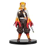 Kyojuro Rengoku Figure Demon Anime Action Figure Flame Hashira Swordsman Statue Toy Gfit Collectible