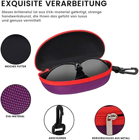 Set 3 Custodie Rigide Per Occhiali - Portatili Per Donna, Uomo E Bambini, Con Panno