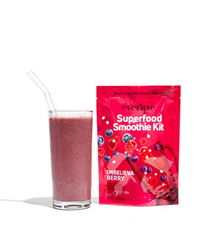 Smoothie Packets for Blender- Everipe Smoothie Kit, Homemade, Vegan, 100% Fruit, Unbelievaberry