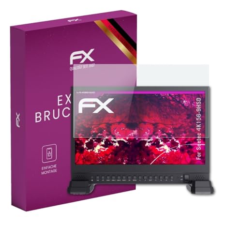 Película Vidrio Seetec 4K156-9HSD contra Arañazos atFoliX Protector Pantalla de Vidrio