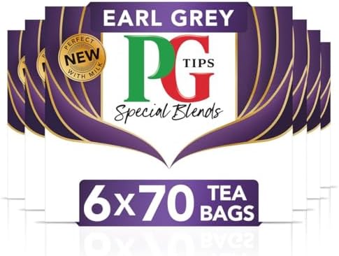 PG Tips Special Blends, Earl Grey Tea Bags Bulk, Refreshing, Light & Citrusy With Bergamot Notes, 6 Packs, 420 Plant Based Biodegradable Teabags