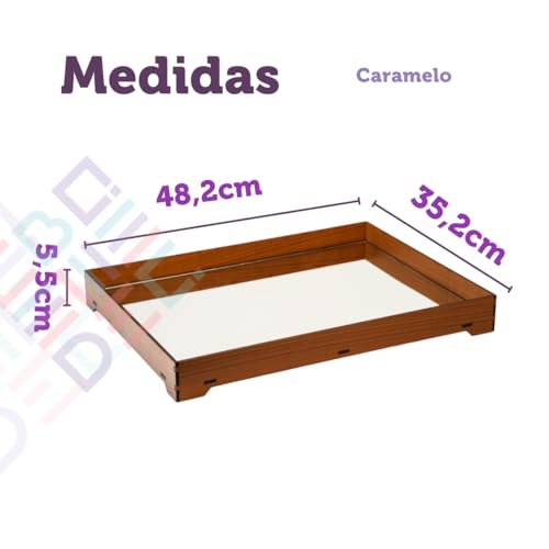 Bandeja Espelhada Grande Expositora Bebidas Barista Organizadora Garrafas Decoração Bar Lounge (Cara