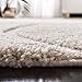 SAFAVIEH Florida Shag Collection Area Rug - 6' x 9', Creme & Creme, Non-Shedding & Easy Care, 1.2-inch Thick Ideal for High Traffic Areas in Living Room, Bedroom (SG471-1111)
