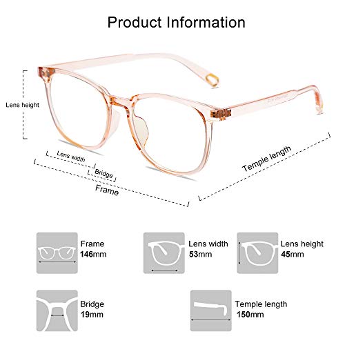 SOJOS Klassieke Vierkante Blauwe Licht Blokkerende Bril TR90 SJ5077 - Image 4