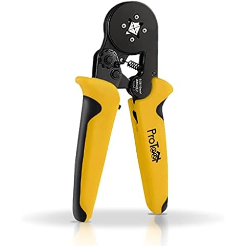 Crimping Plier, ProTool Crimping Pin Crimp, Crimping Cable Ends, Cable Connectors, Insulated Terminal 0.25-10 mm² - Crimping Tool Cover
