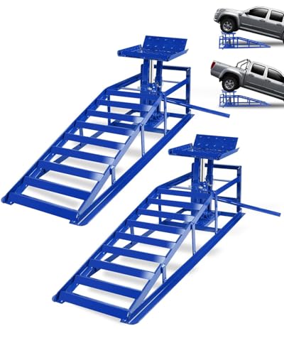 Garvee Hydraulic Car Ramps 2 Pack 5T 11000lbs, 9.3-14' Low...