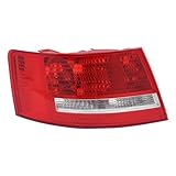 Rear Taillight, for Audi A6 2006-2008 Halogen Tail light, for 2005-2008 Audi A6 Quattro, fit Audi 207-2008 OEM: S6 4F5 945 095 Rear Lamp Direct Replacement Assembly (Left Driver Side)