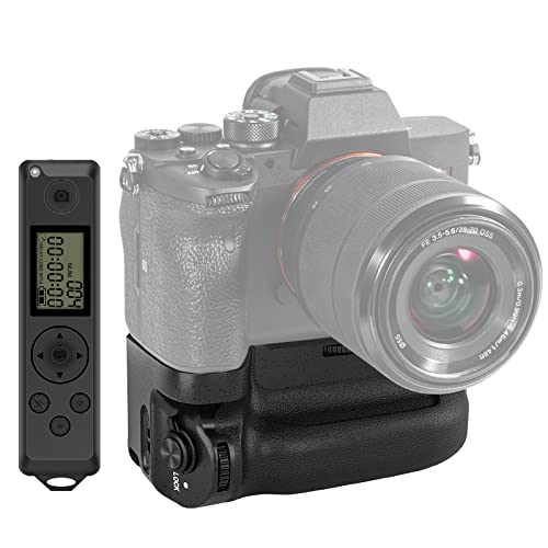Empuñaduras | Neewer Empuñadura De Batería Vertical Con Control Remoto Lcd 2,4g 131pies 40metros Reemplazo Para Vg C4em Funciona Con Batería Np Fz100 Compatible Con Cámaras Sony A7r Iv A9ii A7 Iv A7s Iii A1 Bg A7iv