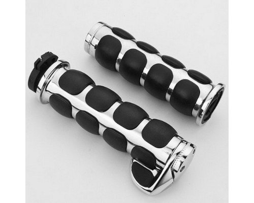 2 X 7/8"(22Mm) Universal Motorcycle Parts Enduro Dual Sport Bike Mx Motocross Aluminum & Soft Rubber Gel Handlebar Handle Bar Grips (11#) Fit For Kawasaki Ninja 250R 2008 2009 2010 2011 2012 #TOP3