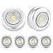SOAIY Lampe de Placard Spot LED,6pcs Veilleuses Autocollant Éclairage Supplémentaire pour Escalier Miroir Cuisine Vitrines Cabinet Passage Penderie