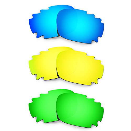 Verres Oakley Jawbone Vented de rechange : lentilles de remplacement bleu, or et vert
