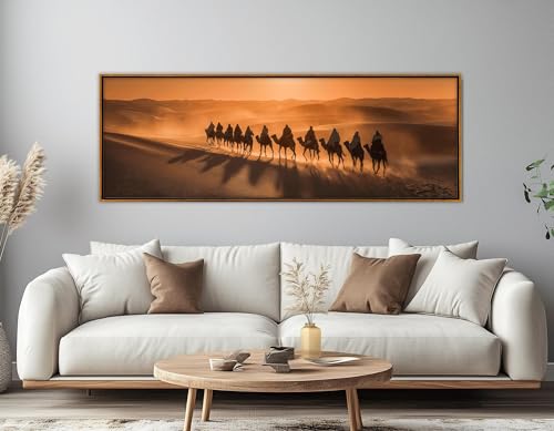 Affiches et impressions de caravanes d'art lin fin pour décoration raffinée