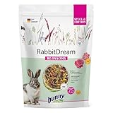 Bunny Coniglio-Traum Special Edition Blossoms | 1,5 kg | Alimento completo per conigli nani a partire dai 6 mesi | Con 63 piante ed erbe selezionate | Con petali di rosa