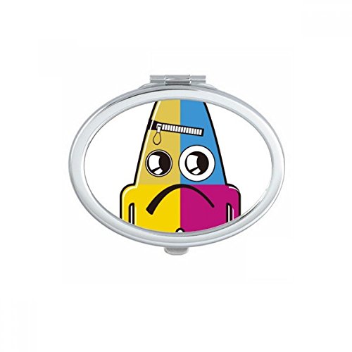 Miroir compact alien jaune format de poche pour maquillage quotidien - 2