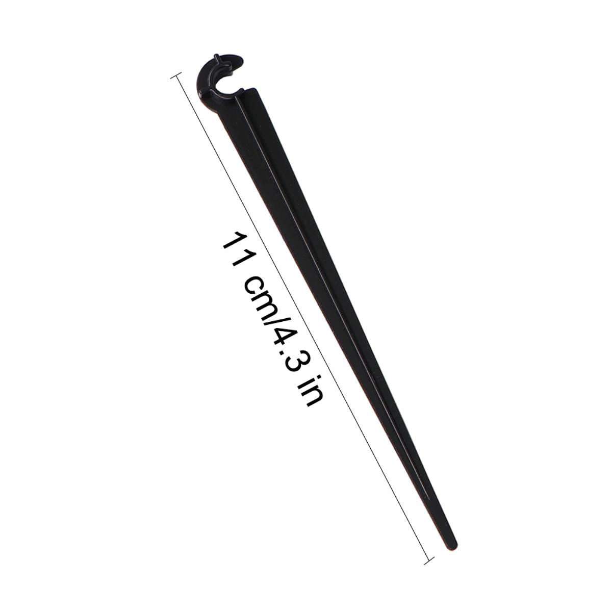 Supporto per irrigazione a goccia da 1/4 "Picchetti a forma di C Gancio per tubo fisso da 4/7 mm Supporto per irrigazione a goccia da giardino Staffa per irrigatore a goccia-1000 PZ