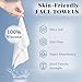 DewVera Disposable Facial Towels, Soft and Highly Absorbent, Thick and Large-Sized, Lint-Free Cleansing Cloths for Daily Cleansing and Makeup Removal, 50 Count.