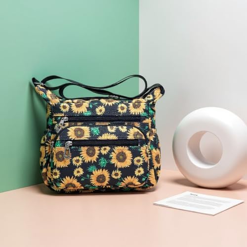 Image of Pealwel Women Shoulder Handbag Roomy Multiple Pockets Bag Ladies Crossbody Purse Tote Top Handle Satchel