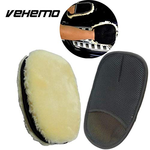 Vehemo Car Auto Truck Soft Lambswool Car Washing Mitt Polishing