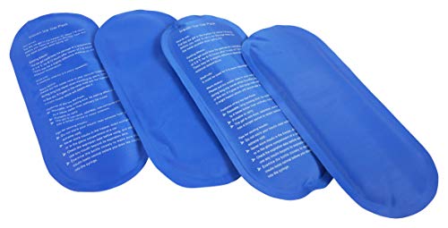 4 pacotes de gelo reutilizáveis extra frescos de 48 horas da Healua, para uso num organizador de diabéticos, estojo portátil médico de viagem