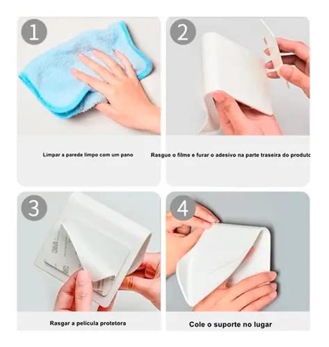 Saboneteira Porta Sabonete Suporte Adesivo Parede Banheiro