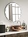 MUAUSU Frameless Scalloped Wall Mirror for Bathroom - Round 24'' X 24'' X 1
