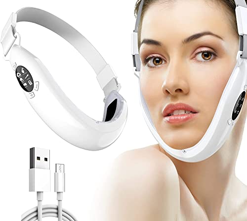 Chin Lifting Belt with Red Blue light – Massager Shaper V-Face Belt for Women Face Chin Jawline Lift Lifting & Shaping Chin Fat