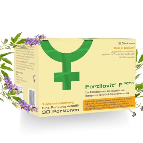 Fertilovit® PCOS Inositol Komplex für Frauen – Myo-Inositol & D-Chiro-Inositol + Folsäure 800 µg – Vitamine & Mineralstoffe für Zyklus & Babyplanung – 60 Kapseln + 30 Sachets