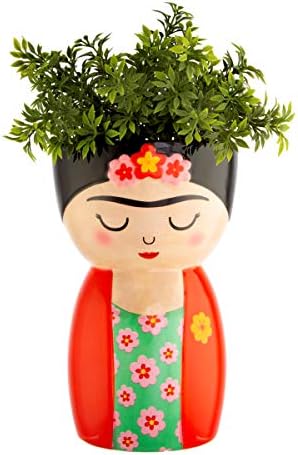 Sass & Belle Jarrón FLorero Frida Kahlo, Multicolor, Única