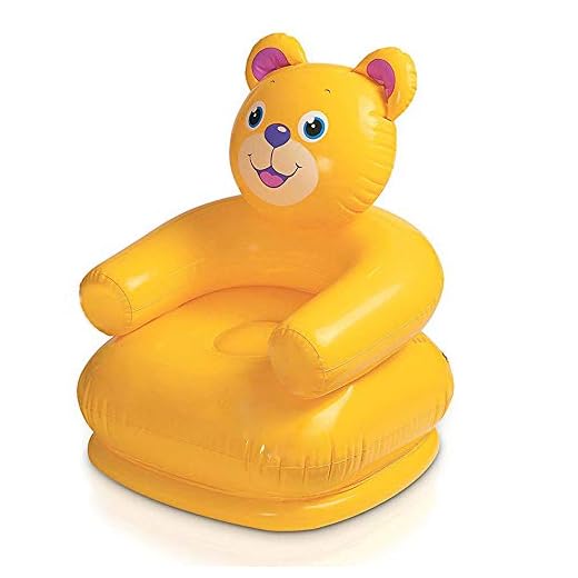 Inflatable Couch Blow up Chair - Happy Animal for Teens and Kids - Bear