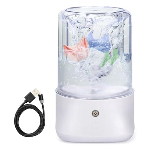 Mini lave-linge de camping et voyage avec alimentation USB pour sous-vêtements - 2