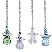 H&D Beautiful Angel Crystal Ball Pendant Chandelier Decor Hanging Prism Ornaments,Crystal Ornament Ball Suncatcher Window Prisms,Pack of 4