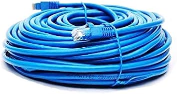 BattleBorn 200ft CAT6 RJ45 Ethernet Network LAN Cable - Gigabit - 200 Feet Blue