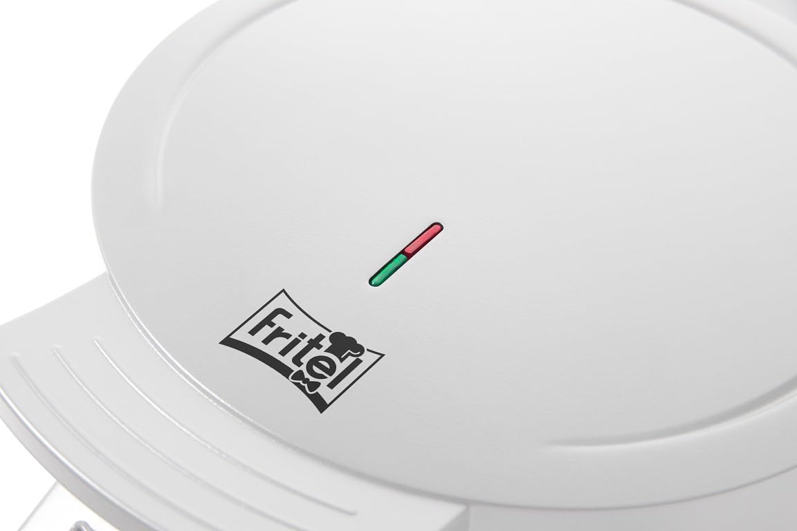 FRITEL A202 Herzwaffeleisen - 20 cm - Feste Platten - PFAS-frei - Weiß