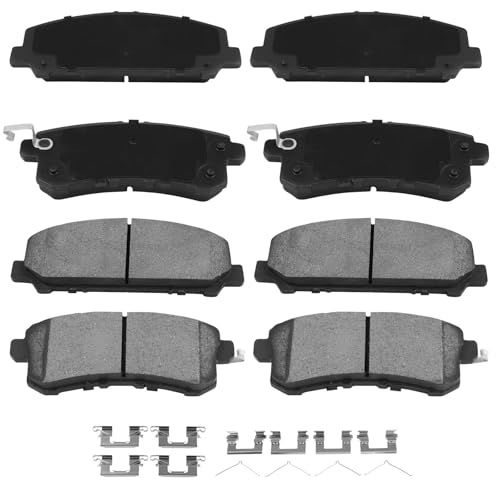 Image of AUTOMUTO 8PCS Front & Rear Ceramic Disc Brake Pads Set D1509 D1510 For INFINITI For QX56 2011-2013,For INFINITI For QX80 2014-2022,For Nissan For Armada 2017-2022