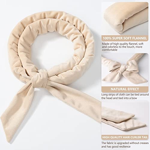 Heatless Hair Curler No Heat Curling Rod Headband Set For Long Hair Velour Curling Ribbon With Hair Clips Soft Sleep In Overnight Curlers For Women Girls #TOP3
