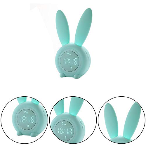 Fablcrew Luce Notturna di Controllo vocale Luce Notturna Sveglia Sveglia del Coniglio Dimensioni: 175 * 94 * 72,55 mm - Image 3
