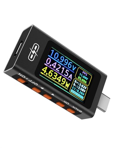 POROMETISTO UT01C USBeX^[A3.3-30V 0-12A USB CP[ueX^[Addp[eX^[}`[^[A[dvgRobvAPD2.0/PD3.1AQC2.0/QC3.0/QC4.0(ubN)