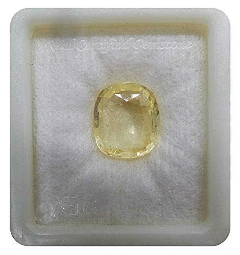 Saphir jaune pour astrologie védique Pukhraj certifié 9,25 carats