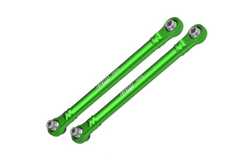 GPM 7075 Alloy Front Steering Toe Links for Traxxas 1/8 6S Maxx Slash 1/10 Maxx (Green)