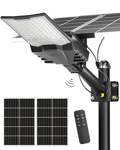 Spot Solaire LED Jardin Extérieur Super Lumineux 6500k Étanche avec Télécommande