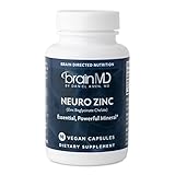 BRAINMD Dr Amen Neuro Zinc - 90 Capsules - 25 mg Zinc Bisglycinate Chelate - Gluten Free - 90 Servings