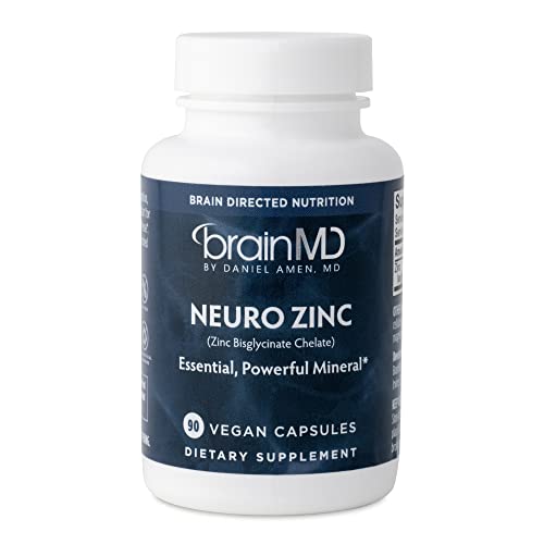 BRAINMD Dr Amen Neuro Zinc - 90 Capsules - 25 mg Zinc