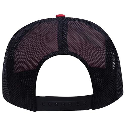 Image of OTTO Polyester Foam Front 5 Panel High Crown Mesh Back Trucker Hats in 97, Bulk, Wholesale