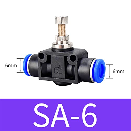 Vanne de commande pneumatique à connecteur rapide SA6MM