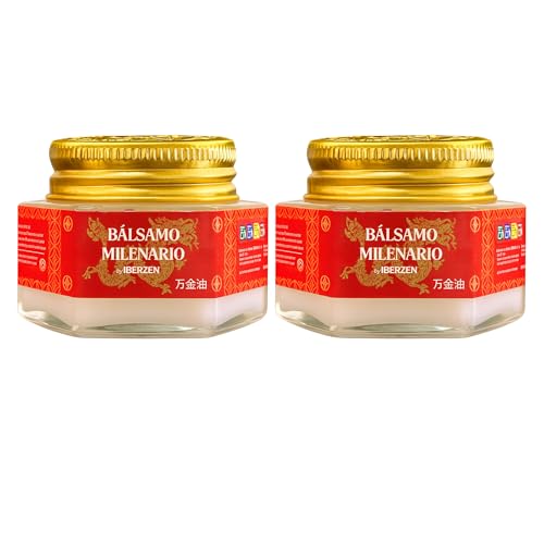 Balsamo Milenario Receta Tradicional X2 Crema Tigre con 12% Alcanfor, Menta, Efecto Frio para Masajes Alivio Muscular Contracturas Picaduras 2x30gr.
