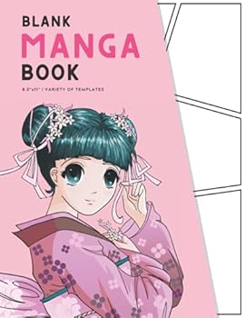 Blank Manga Book: Create Your Own Manga & Anime Sketchbook – Cute Kawaii Anime Girl Blank Manga Panels Pages | Anime Manga Drawing Book Kit Blank ... Storyboard Sketchbook Fantasy Romance Pink
