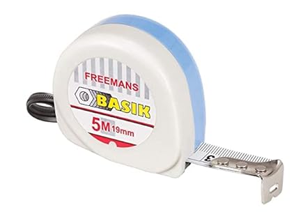 B K JAGAN & CO Measuring Tape 5M X 19MM PACK of 10 Pcs