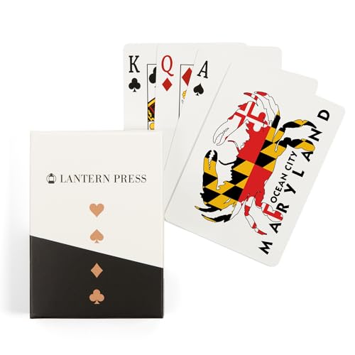 Lantern Press Ocean City Maryland Crab Bandera 52 Cartas